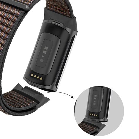 Fitbit Charge Nylon Loop Band Zwart Mix Smartwatchbanden Nl