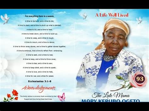 Convoy Of The Late Mama Mary Kerubo Ogeto Youtube