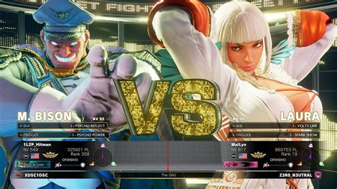 SFV Champion Edition 1L2P Hitman M BISON Vs MaiLyn LAURA