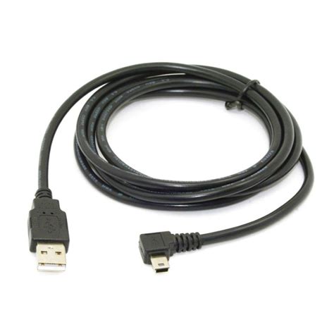 18m Mini Usb B Type 5pin Male 90 Degree Left Angled To Usb 20 Male