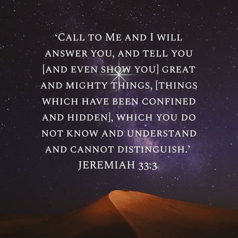 Jeremiah 33:3 | Jeremiah 33:3, Jeremiah 33, Scripture