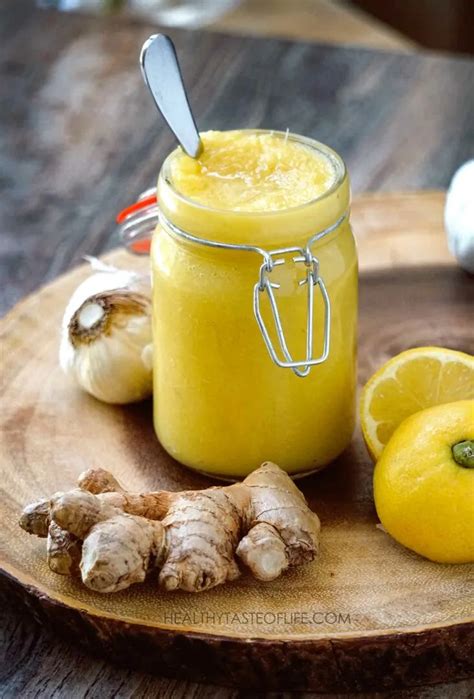 Immune Boosting Tonic Ginger Lemon Garlic Honey Healthy Taste Of Life Tonic Recipe Honey