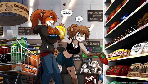 Twokinds fan Español Cómic Squirrelmart 2 voto de color de los