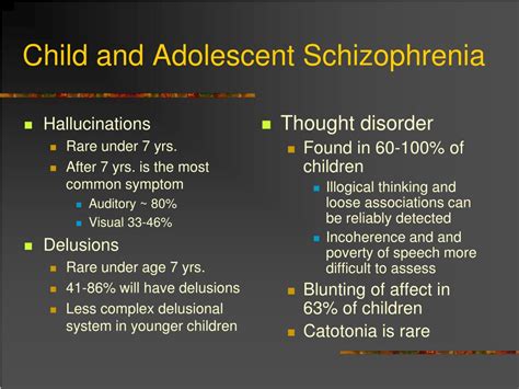 Ppt Childhood And Early Onset Schizophrenia Powerpoint Presentation