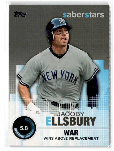 Jacoby Ellsbury New York Yankees Topps Saber Stars Sst Ebay