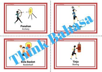 Types Of Sports English Indonesian Vocabulary Flashcards 25 Words