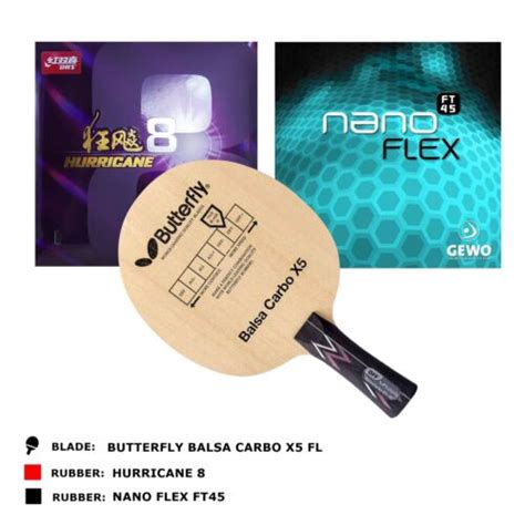 BALSA CARBO X5 FL + HURRICAN 8 + NANOFLEX FT45 | eBay