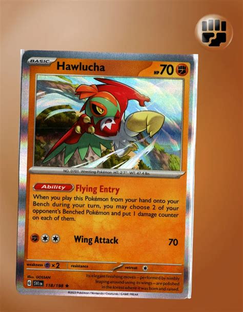 Hawlucha Scarlet Violet Tcg Coleccionistas