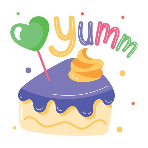 Trendy Yummy Cake 28082193 Vector Art At Vecteezy