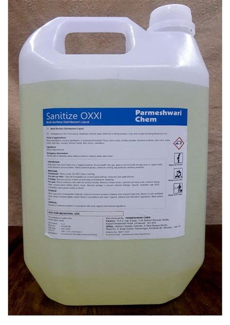 Parmeshwari Chem Liquid Hand Sanitizer Ipa Grade Jar Litre