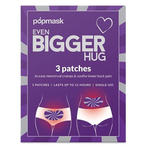 Popmask Even Bigger Hug 3 Pack Self Warming Menstrual Pads Health