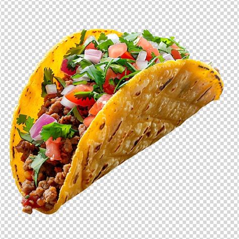 Premium PSD | Taco on isolated background
