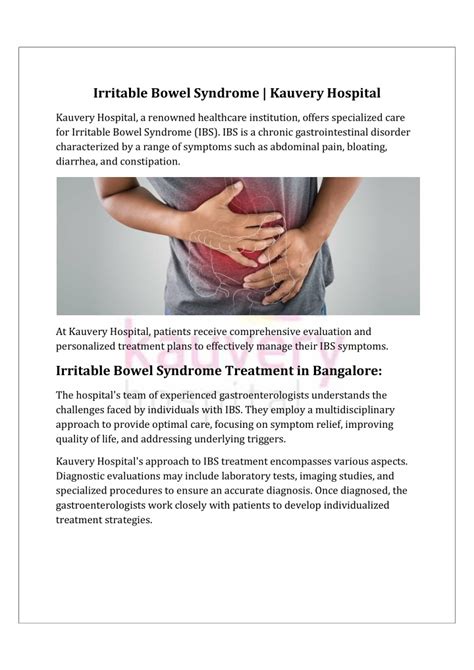 Ppt Irritable Bowel Syndrome Kauvery Hospital Powerpoint