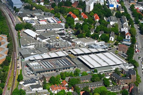 Hamburg Aus Der Vogelperspektive Gewerbegebiet Im Ortsteil Stellingen