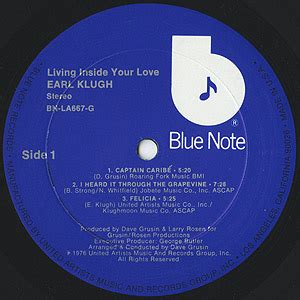 Earl Klugh Living Inside Your Love Lp Blue Note Us Ex