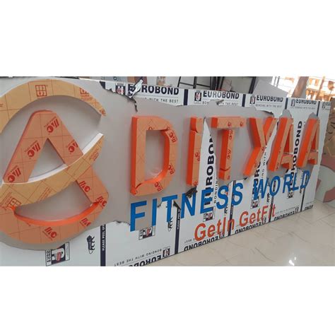 Acrylic Alphabet 3D Outdoor Sign Board For Promotional Shape