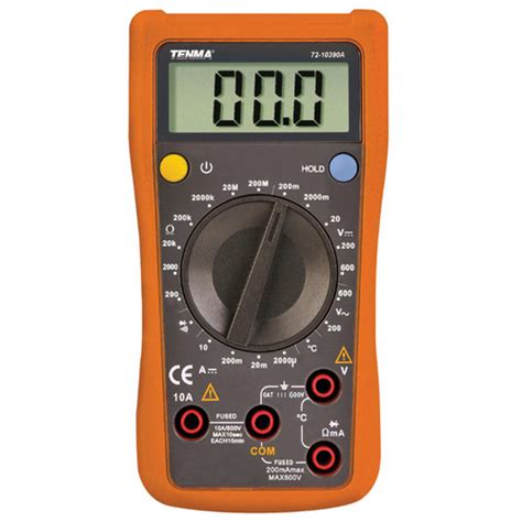 Tenma 72 10390a Handheld Digital Multimeter 2000 Count Average Manual Range 35 Digit Eezee