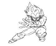 Coloriage Goku Vegeta Piccolo Gohan Yamcha Dragon Ball Jecolorie