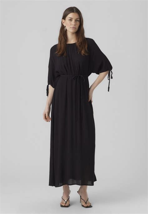 Vero Moda Vmmenny 24 Calf Dress Maxi Dress Black Solidblack