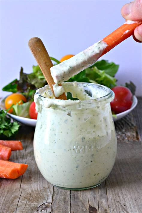 Vegan Ranch Dressing Fork And Beans