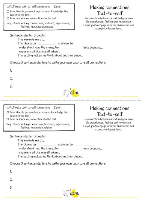 Making Connections Worksheet Teaching Resources