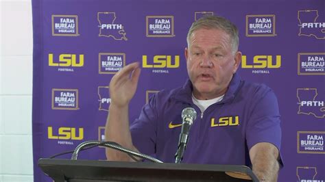 LSU S Brian Kelly Good Is Not Good Enough Against A Top 10 Team On The