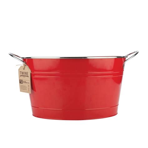 Big Red Galvanized Metal Tub | Swimsuits For All