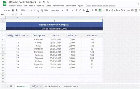 Inventario Qué Es Y Para Qué Sirve Planilla Descargable