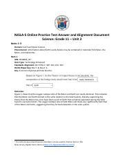 Njslas Practicetest Unit Grade Answer Alignment Document