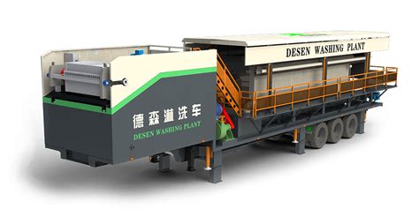 Mobile Washing Plant Contaminated Soil Treatment Soil Washing Soil