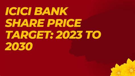 Icici Bank Share Price Target To Financesjungle