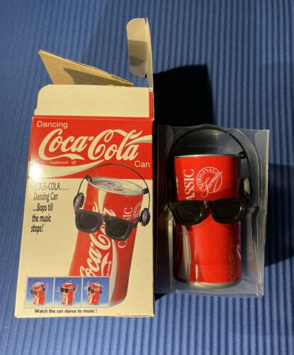 Vintage Dancing Coca Cola Coke Can With Sunglasses With Original