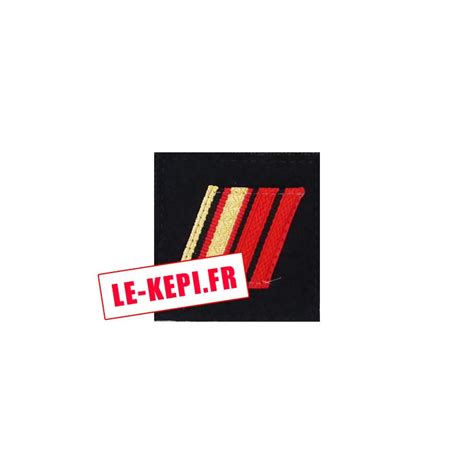 Galon Velcro Caporal Chef Troupes De Marine Tdm Sur Drap Marine Lekepi Fr