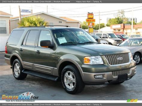 2003 Ford Expedition Eddie Bauer Estate Green Metallic Medium Parchment Photo 1