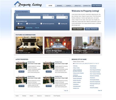 Real Estate Website Template Free Real Estate Web Templates Phpjabbers