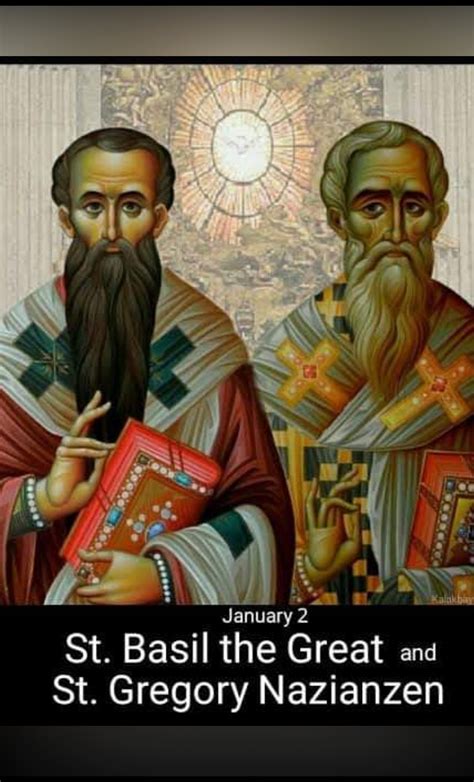 Feast Of Saints Basil And Gregory Nd January Prayers And Petitions