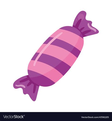 Sweet Purple Candy Royalty Free Vector Image Vectorstock