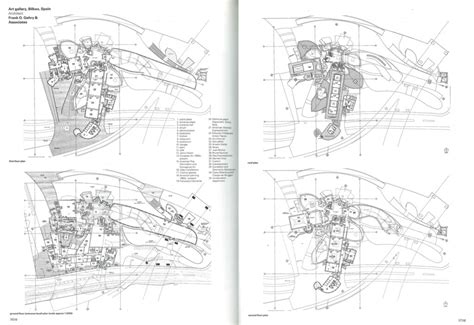 Guggenheim Museum Bilbao Plan Section Drawings