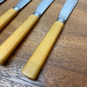 Bakelite Cutlery Bakelite Handles Mid Century Knives And Forks