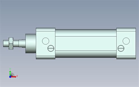 Fiso Bjx 32 50 0标准普通型气缸 Parasolid 模型图纸下载 懒石网