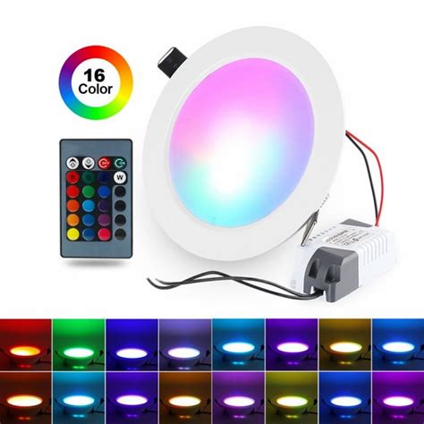 Wifi Smart Tuya Rgb Dimmable Led Ceiling Lamp Downlight Recessed Panel