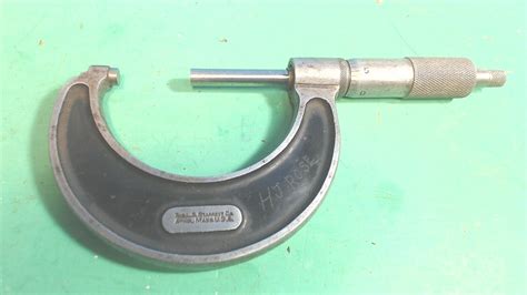 Vintage Ls Starrett No Outside Micrometer Ratchet Lock