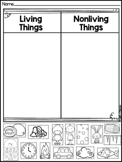 Freebie Living And Non Living Things Sort Teaching Ideas