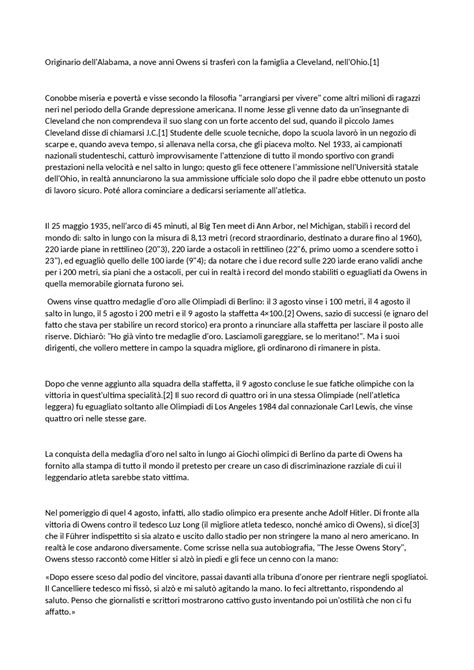JESSE OWENS la vita e come ha cambiato la storia delle Olimpiadi dal