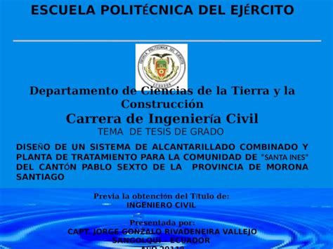 PPT ESCUELA POLIT É CNICA DEL EJ É RCITO Departamento de Ciencias de