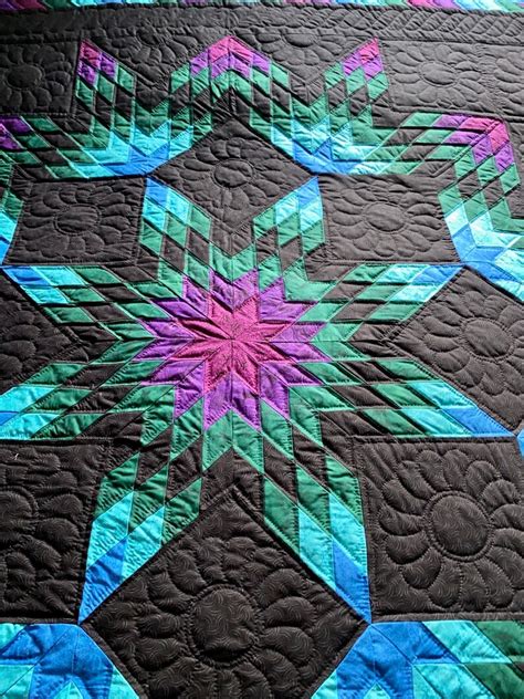 Amish Quilt For Sale Broken Star Pattern King Amish Quilt Etsy