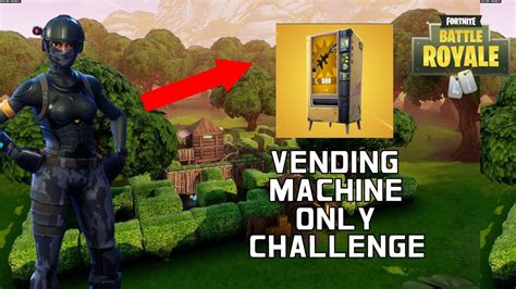 Fortnite Br Vending Machines Only Challenge Solos Gameplay Youtube