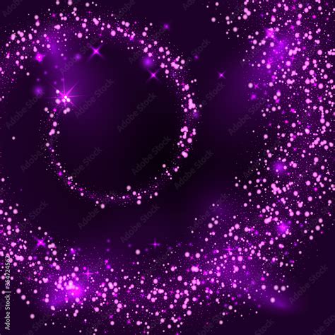 Abstract Vector Magic Glow Star Light Effect Sparkling Dust Star Trail