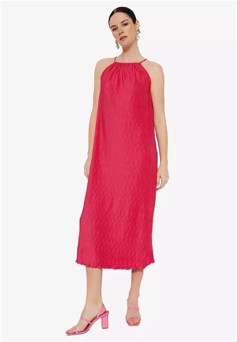 Buy Trendyol Halter Textured Midi Dress 2025 Online ZALORA Philippines