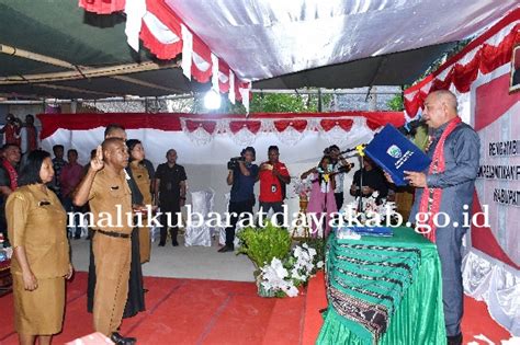 Pemkab Bupati Mbd Lantik Pj Kepala Desa Persiapan Yawuru